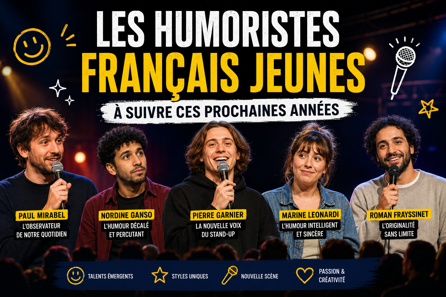 humoriste français jeune